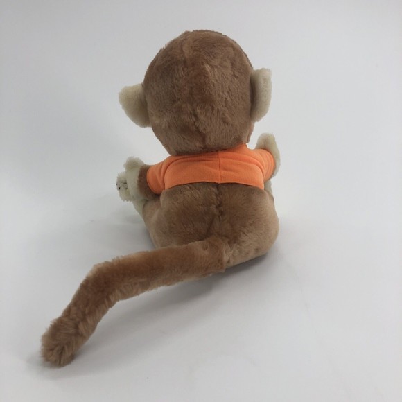 VTG Dakin 1977 Lets Monkey  Around Plush Sitting Stuffed Animal 9" Chimp Korea - Picture 4 of 12